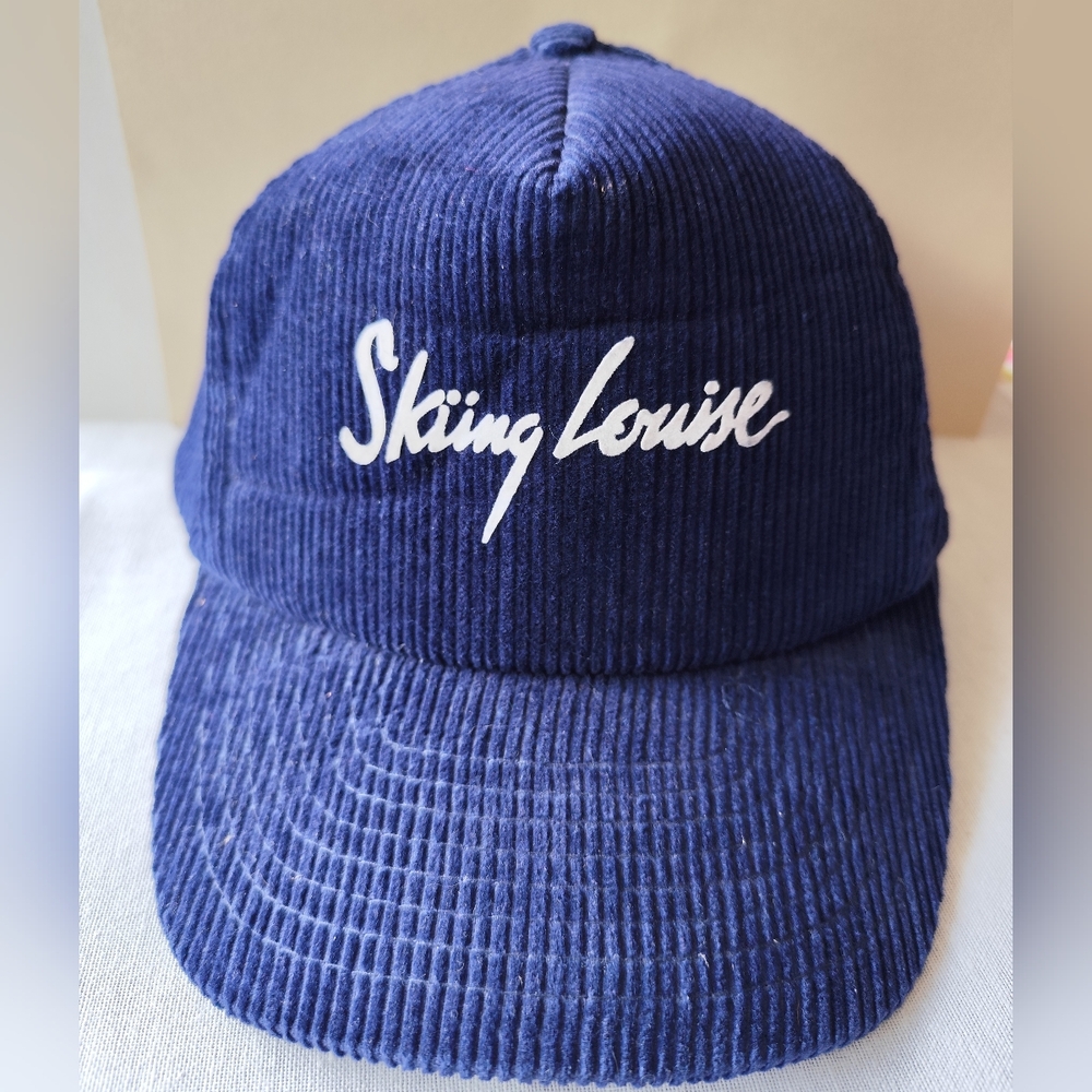 Vintage Wilson Skiing Louise Corduroy Snapback Hat Size M/L
